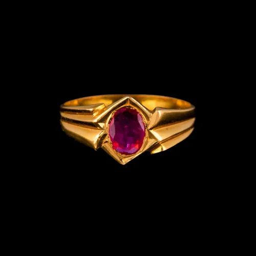 Single stone ruby deals ring